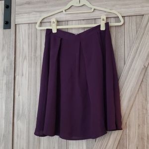 Purple pleated skirt from Stitch Fix